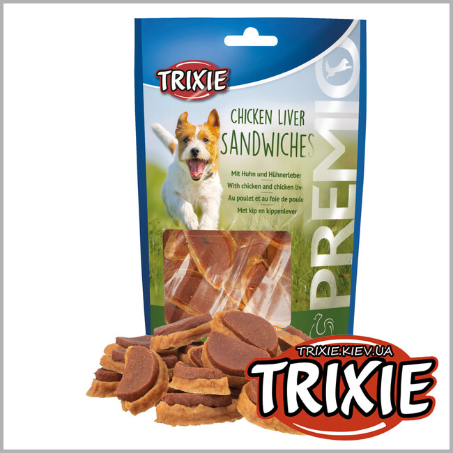 ТРИКСИ Украина - PREMIO Trixie 31636 сэндвичи для собак(курица/куриная печень), 100гр