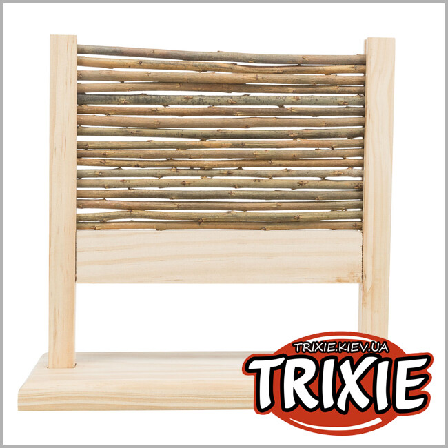 ТРИКСИ Украина - Набор для аджилли с кольцом для грызунов Trixie 61910 (дерево/ива), 28х26х11см