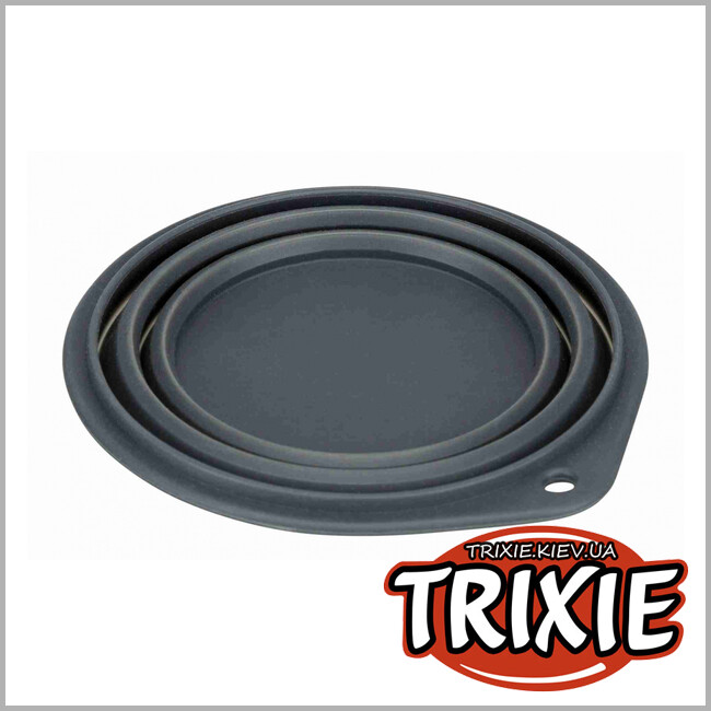 ТРИКСИ Украина - Миска дорожная для собак TRIXIE (Размер: 0.25л/11см)