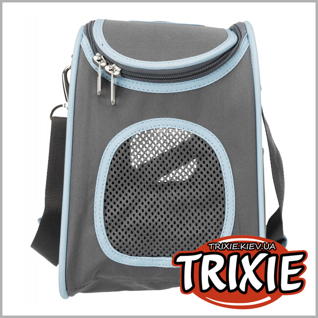 ТРИКСИ Украина - Cумка-переноска Alison-TRIXIE (20х29х43 см, серый/синий)