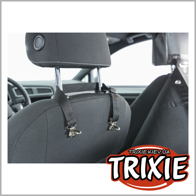 ТРИКСИ Украина - Защитный чехол Trixie 1324 для автомобильного сидения для животных раздельный черный полиэстер 145х160 см