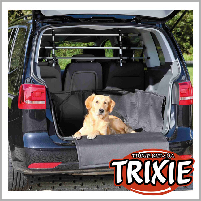 ТРИКСИ Украина - Защитный чехол от животных Trixie 1314 для автомобильного багажника черный полиэстер 164х125 см