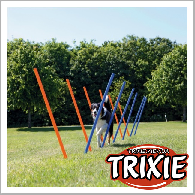 ТРИКСИ Украина - Тренировочные палки для собак TRIXIE - Слалом (3 × 115 см)