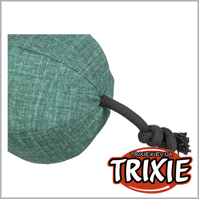 ТРИКСИ Украина - Мяч CityStyle с веревкой Trixie 34725 (ткань/веревка), переделан, 14х34см