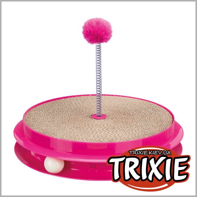 ТРИКСИ Украина - Игрушка для кота TRIXIE Scratch & Catch с драпаком (35х7 см, розовый)