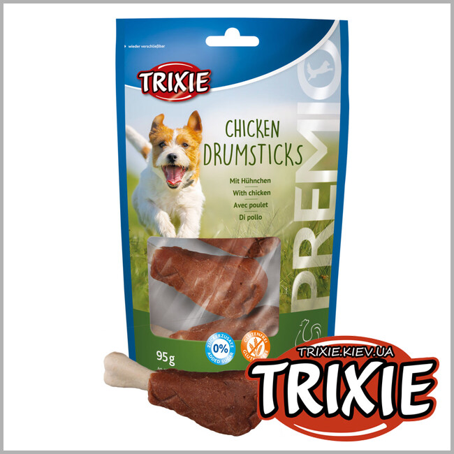 ТРИКСИ Украина - Лакомство для собак Trixie 31585 PREMIO Chicken Drumsticks кости с курицей 95г