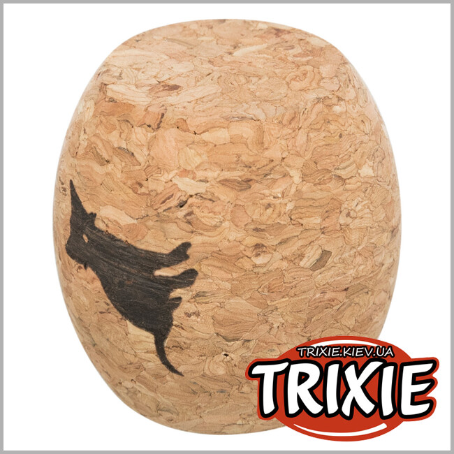 ТРИКСИ Украина - Игрушка-бочка для животных Trixie 45710 из коры, 4см