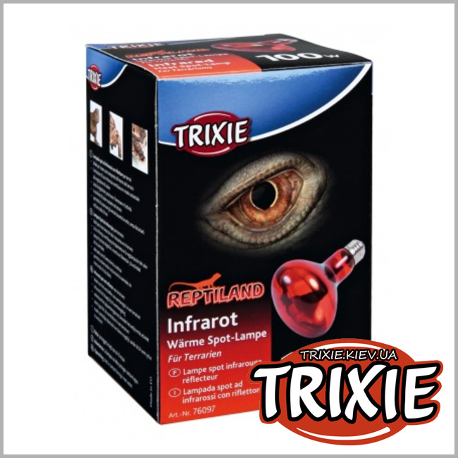 ТРИКСИ Украина - Инфракрасная лампа для террариума TRIXIE (80х108мм 100W)