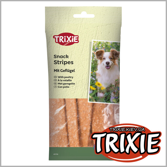 ТРИКСИ Украина - Лакомство для собак Trixie 3156 Stripes мясо домашней птицы 100г