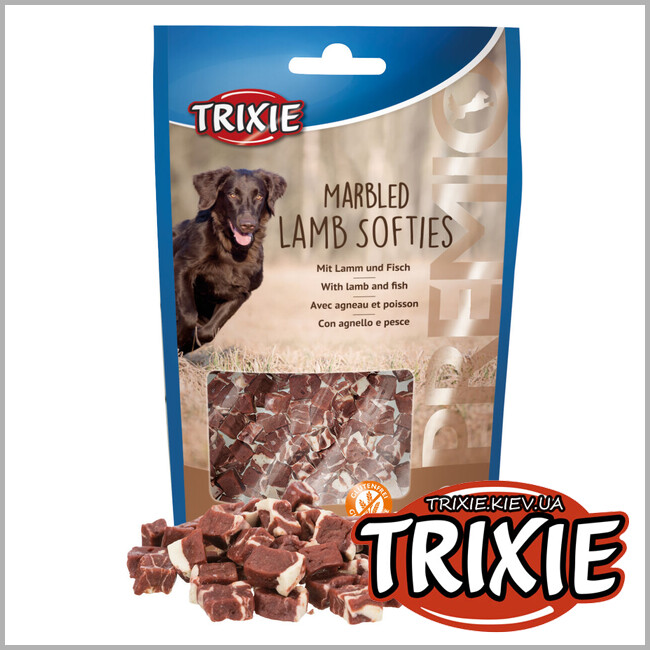 ТРИКСИ Украина - Лакомство для собак Trixie 31604 PREMIO Marbled Lamb Softies с бараниной и рыбой 100г