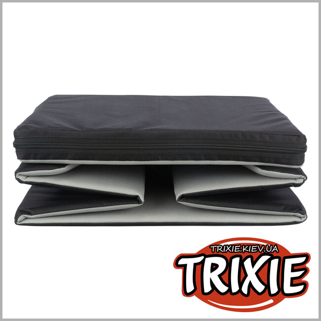 ТРИКСИ Украина - Автокресло для собак, Trixie 13177 45х28х40см, черный/серый