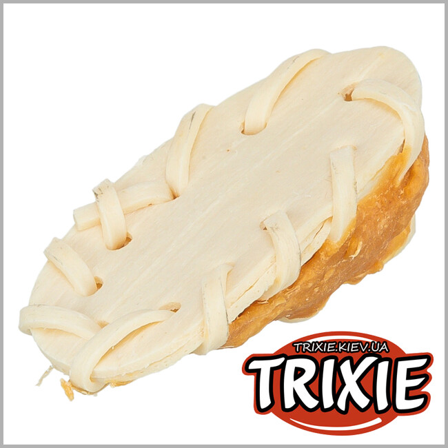 ТРИКСИ Украина - Жевательный ботинок для собак Trixie 31199 Denta Fun с курицей, 7.5см, 14гр (50шт/уп)