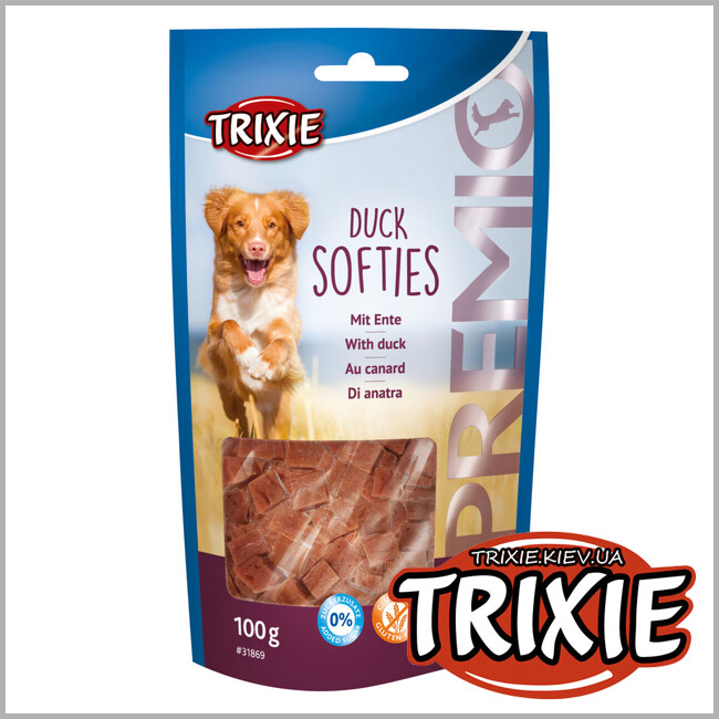 ТРИКСИ Украина - Лакомство для собак Trixie 31869 PREMIO Duck Softies утка 100г