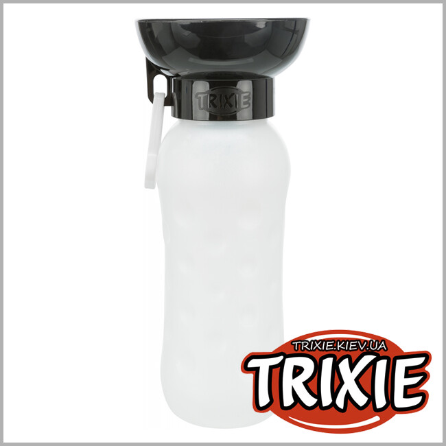 ТРИКСИ Украина - Бутылка дорожная с поилкой TRIXIE Bottle with Drinking Bowl (550ml)