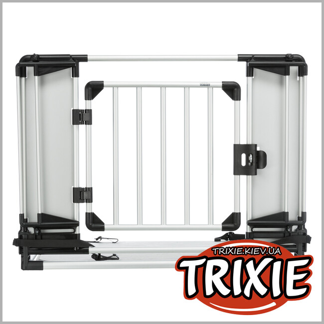 ТРИКСИ Украина - Универсальная решетка TRIXIE в авто (94–114х69 см, серебро/черный)
