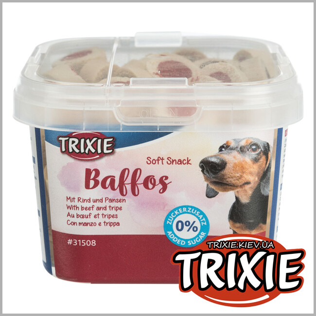 ТРИКСИ Украина - Лакомство для собак Trixie 31508 Soft Snack Baffos с говядиной 140г