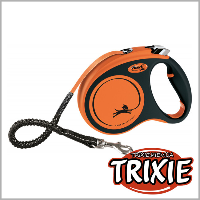 ТРИКСИ Украина - С амортизатором flexi XTREME Tape Leash (M: 5м/ до 35 кг)