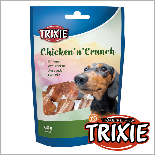 ТРИКСИ Украина - Жувательные вкусняшки Trixie 31666 для собак с курицей 60 г