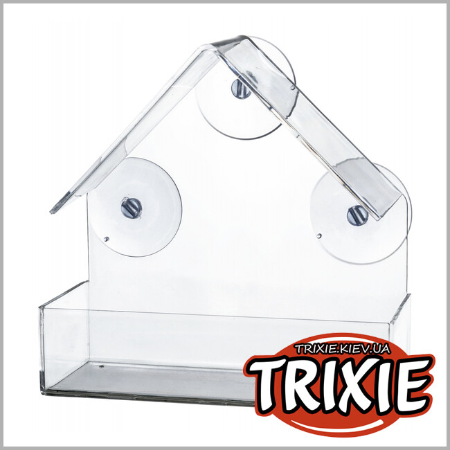 ТРИКСИ Украина - Кормушка для оконного стекла Trixie (прозрачный, 225 ml/15*15*6 cm)