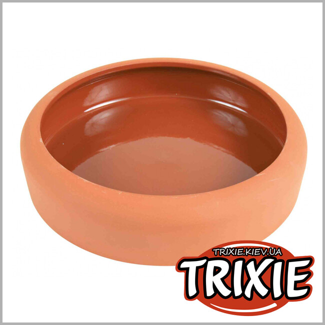 ТРИКСИ Украина - Миска с закруглённым верхом TRIXIE для морских свинок (600 мл/19 cм, керамика)