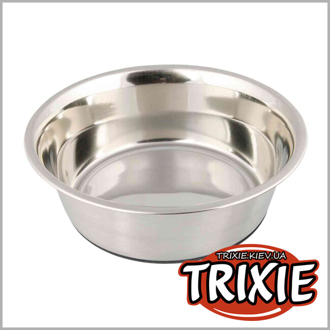 ТРИКСИ Украина - Миска на резиновом основании для собак TRIXIE (нескользящая 2,5л/24см)