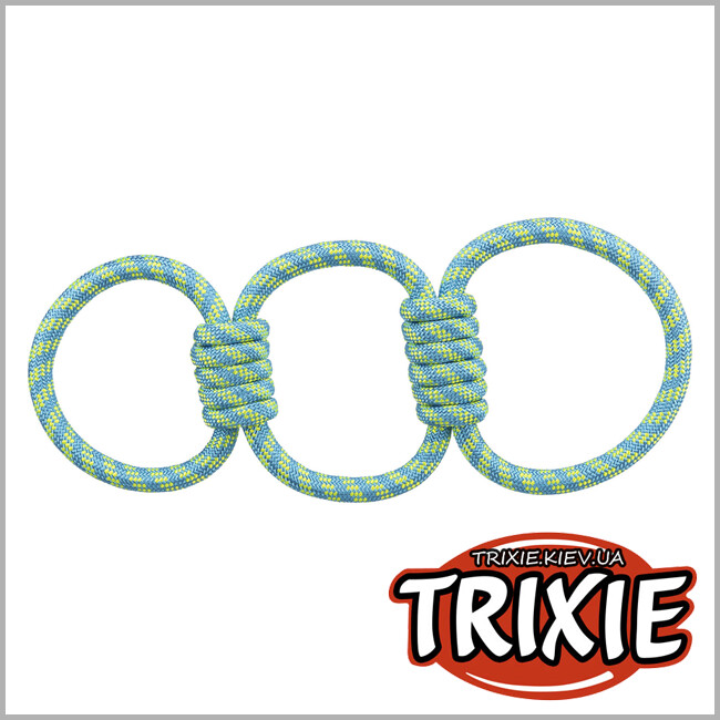 ТРИКСИ Украина - Игрушка/грейфер-восьмерка,Trixie 33663 полиэстер, 42см, петроль/лайм