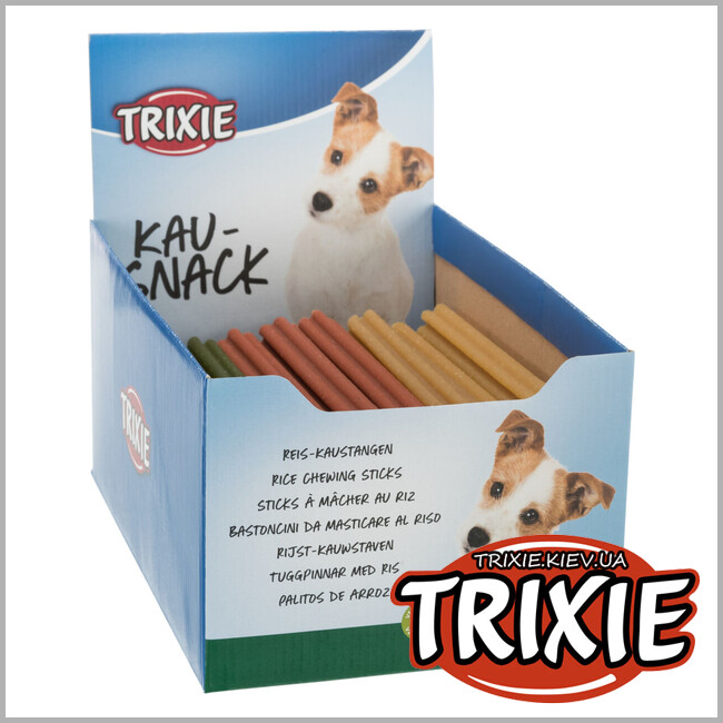 ТРИКСИ Украина - Лакомство для собак Trixie 31514 Rice Chewing Sticks с рисом 40шт. 4кг