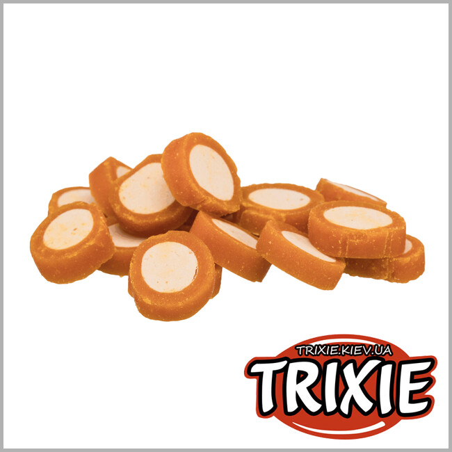 ТРИКСИ Украина - Лакомство для собак Trixie 31589 PREMIO Chicken Cheese Rolls с курицей и сыром 100г