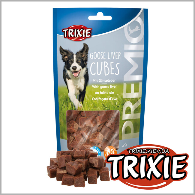 ТРИКСИ Украина - Лакомство для собак Trixie 31867 PREMIO Goose Liver Cubes гусиная печень 100г