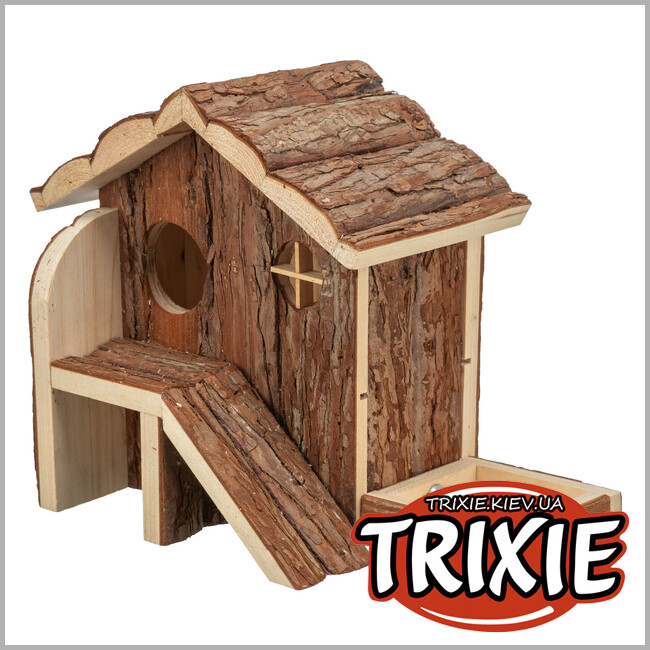 ТРИКСИ Украина - Домик для хомяка Trixie 61778 "Henna" (кора), 27х21х15см