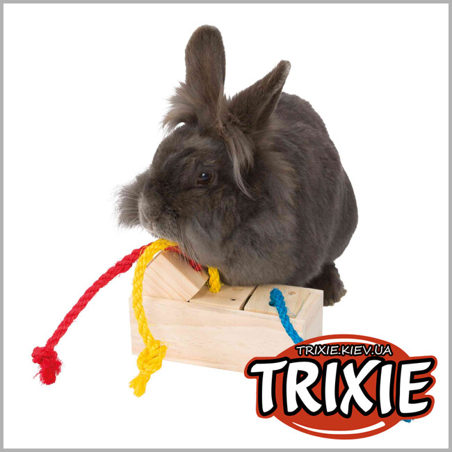 ТРИКСИ Украина - Деревянная игрушка TRIXIE для лакомств Куб (16х6х7 см)