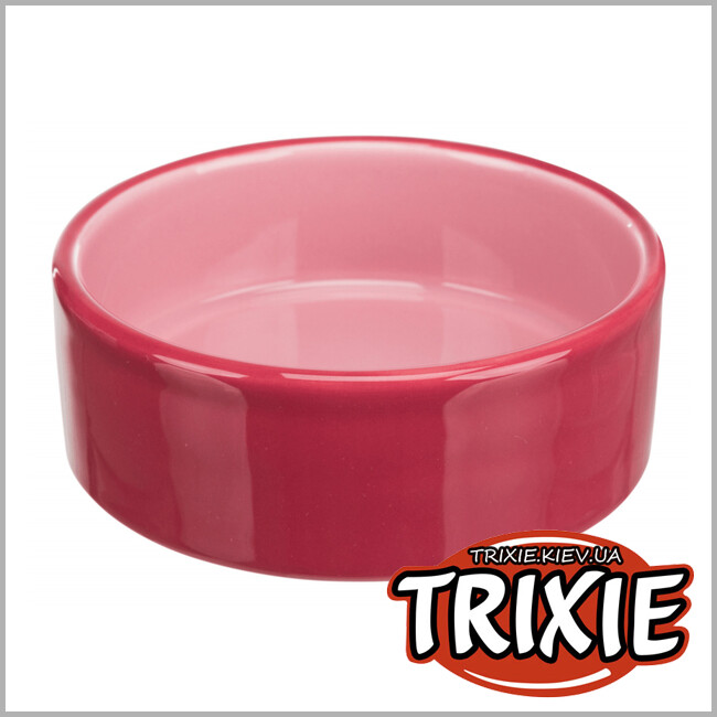 ТРИКСИ Украина - Миска TRIXIE (керамика 0.3л/ø 12см, розовый)