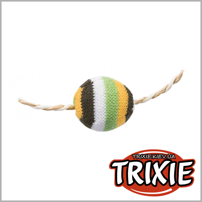 ТРИКСИ Украина - Набор вязанных мячиков TRIXIE (4 см, в уп. 2 шт, разные цвета)