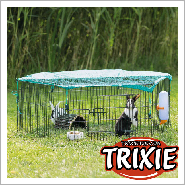 ТРИКСИ Украина - Загон TRIXIE, с сеткой (уличный), чёрный