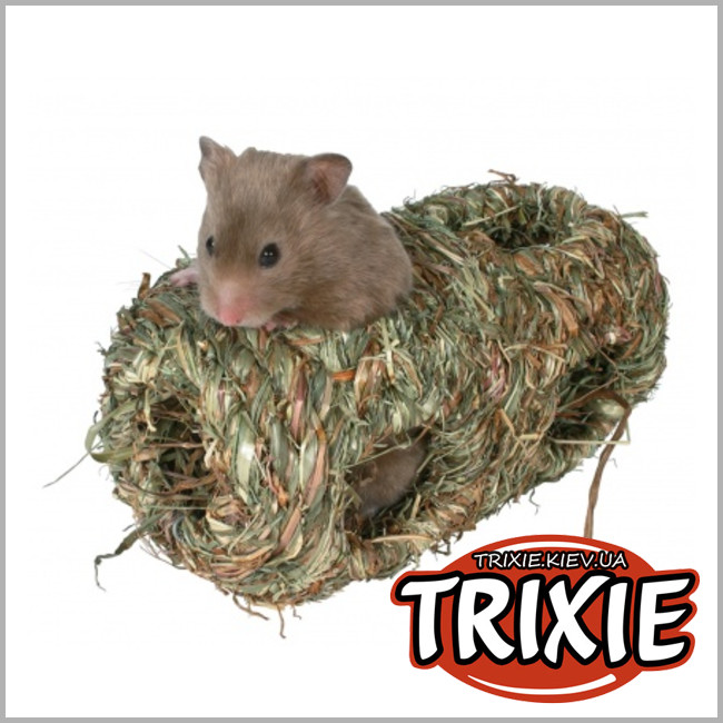 ТРИКСИ Украина - Джутовый домик для грызунов с двумя отверстиями TRIXIE (Размер: 19см)