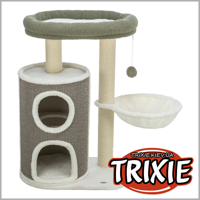 ТРИКСИ Украина - Домик-драпак Trixie 44468 "Dante", 86см, белый/зеленый/серый