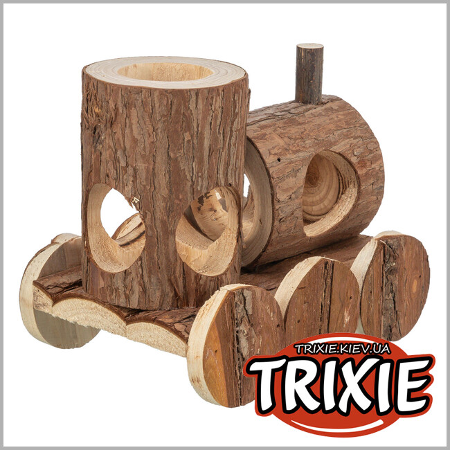 ТРИКСИ Украина - Поезд для мышей Trixie 61690 "Levin" (кора), 17х14х12см