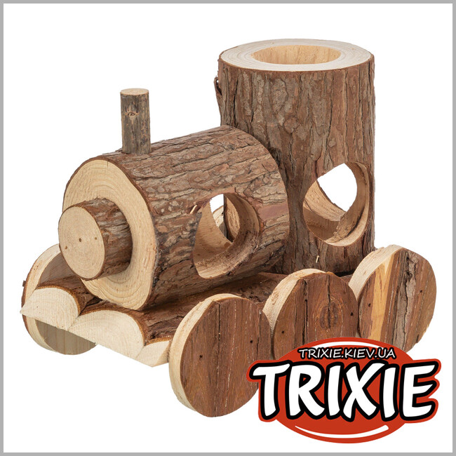 ТРИКСИ Украина - Поезд для мышей Trixie 61690 "Levin" (кора), 17х14х12см