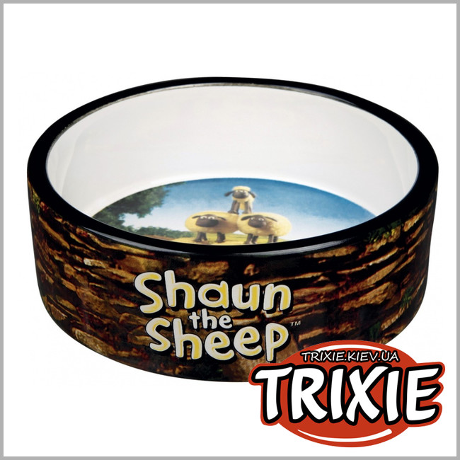 ТРИКСИ Украина - Миска для собак TRIXIE Shaun the Shepp (Размер: 0,8лх16см, Цвет: коричнев)