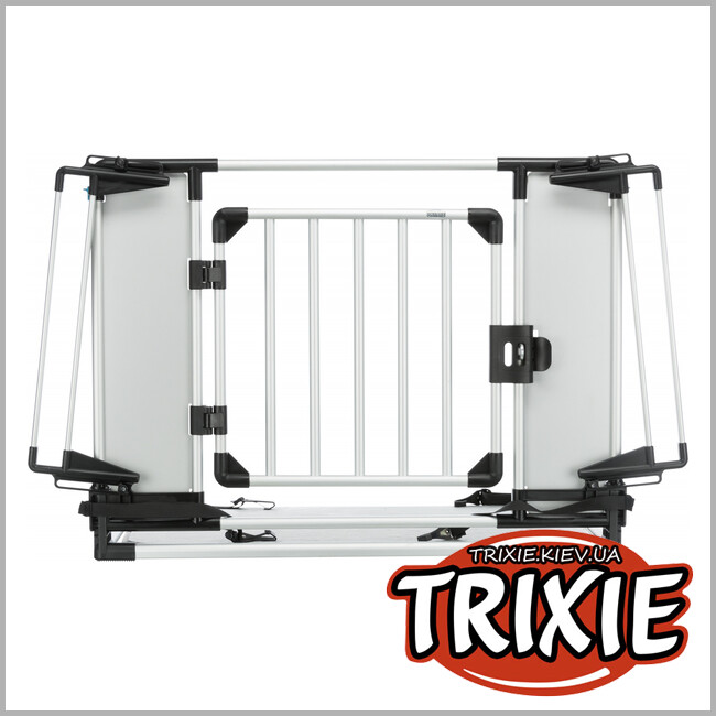 ТРИКСИ Украина - Универсальная решетка TRIXIE в авто (94–114х69 см, серебро/черный)