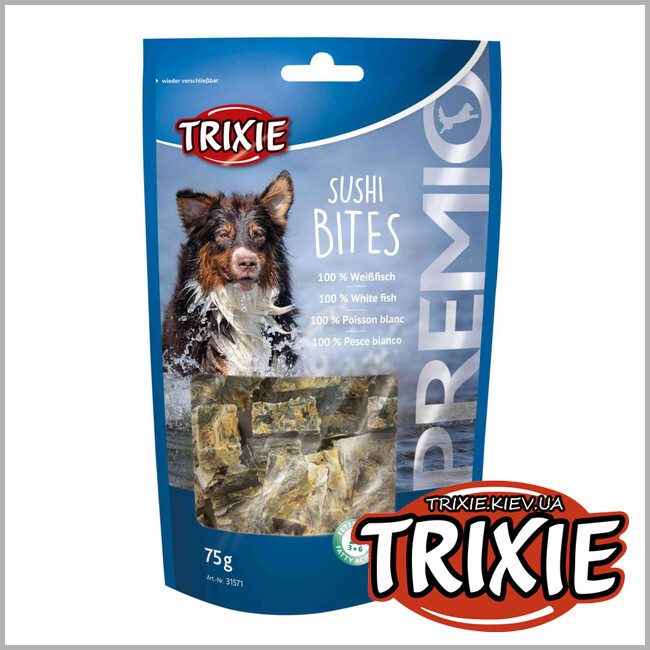 ТРИКСИ Украина - Лакомство для собак Trixie 31571 PREMIO Sushi Bites рыба 75г