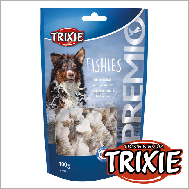 ТРИКСИ Украина - Лакомство для собак Trixie 31599 PREMIO Fishies рыба 100г