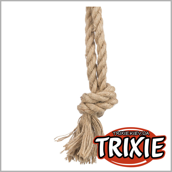 ТРИКСИ Украина - Веревочный цилиндр для собак на катании Trixie 34888 (конопля/хлопок), 35см