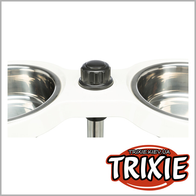 ТРІКСІ Україна - Стояк + 2 миски Trixie Dog Bar (меламін/метал 2*1.6L / 21см)