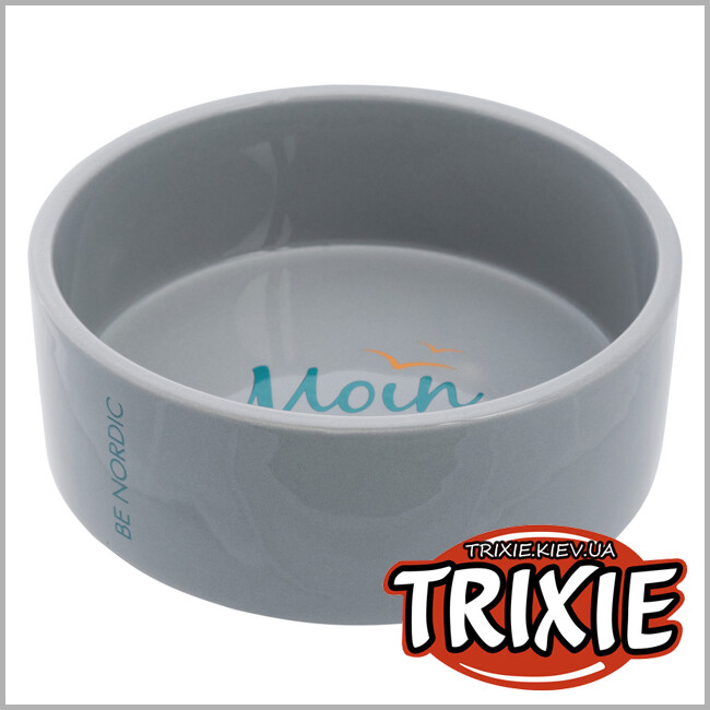 ТРИКСИ Украина - Миска BE NORDIC Ceramic Bowl (керамика 0.8L / 16см серый)
