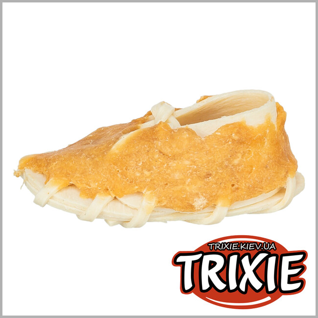 ТРИКСИ Украина - Жевательный ботинок для собак Trixie 31199 Denta Fun с курицей, 7.5см, 14гр (50шт/уп)