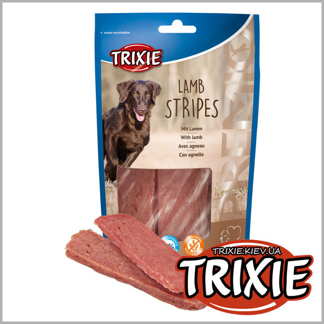ТРИКСИ Украина - Лакомство для собак Trixie 31741 Lamb Stripes ягненок 100г