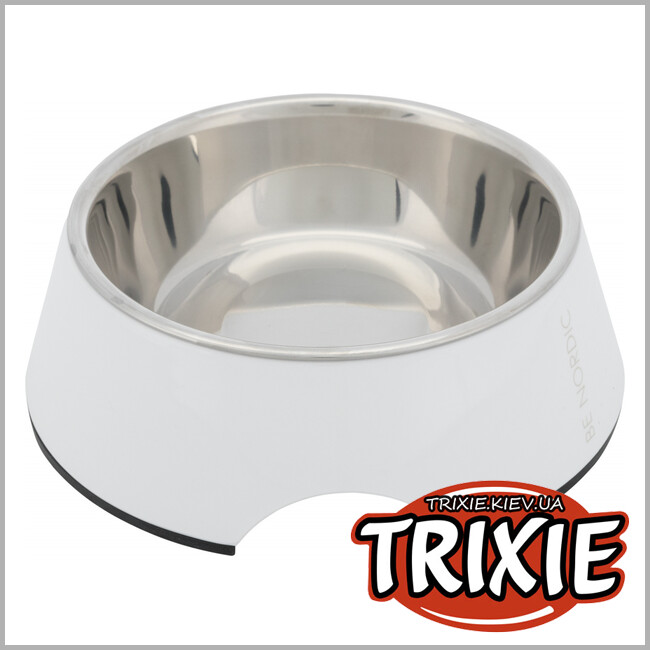 ТРИКСИ Украина - Миска BE NORDIC-TRIXIE (меламин, 0.4л/17см, белый)