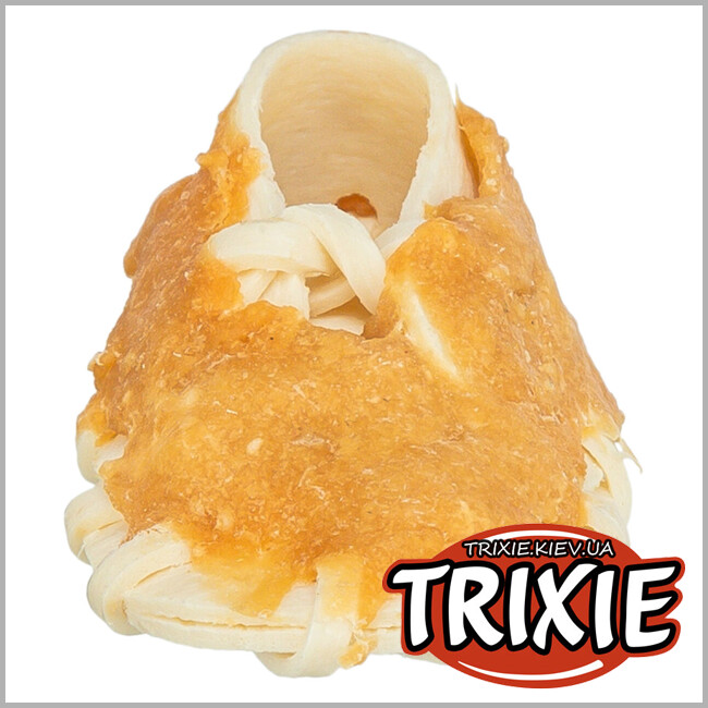 ТРИКСИ Украина - Жевательный ботинок для собак Trixie 31199 Denta Fun с курицей, 7.5см, 14гр (50шт/уп)