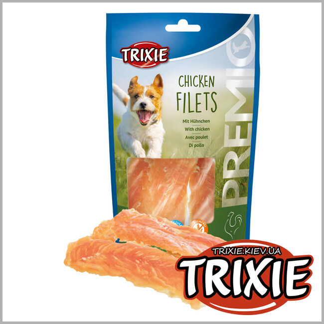 ТРИКСИ Украина - Лакомство для собак Trixie 31532 PREMIO Chicken Filets с куриной грудкой 100г